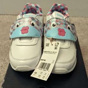 NWT Reebok Royal Classic Jog 2 Sneaker, Rainbow Fish, Toddler 10